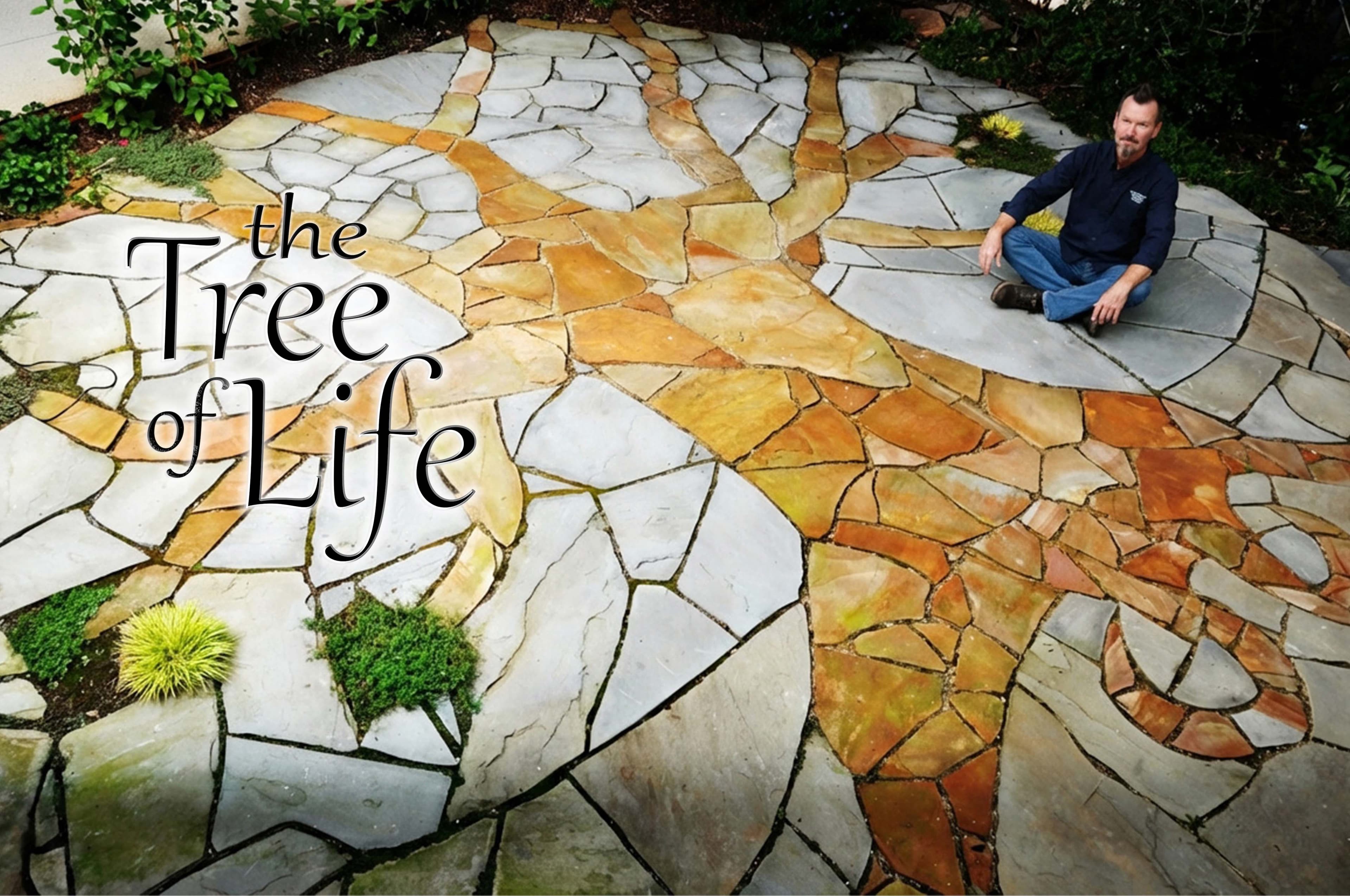 Tree of Life - A tree with a human face and a tree with a dragon face