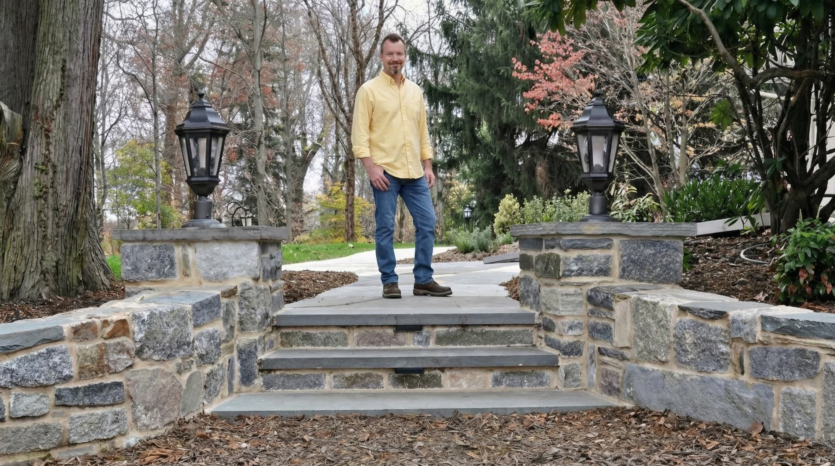 The Ruins - site-specific stonework in Federal Hill, Baltimore