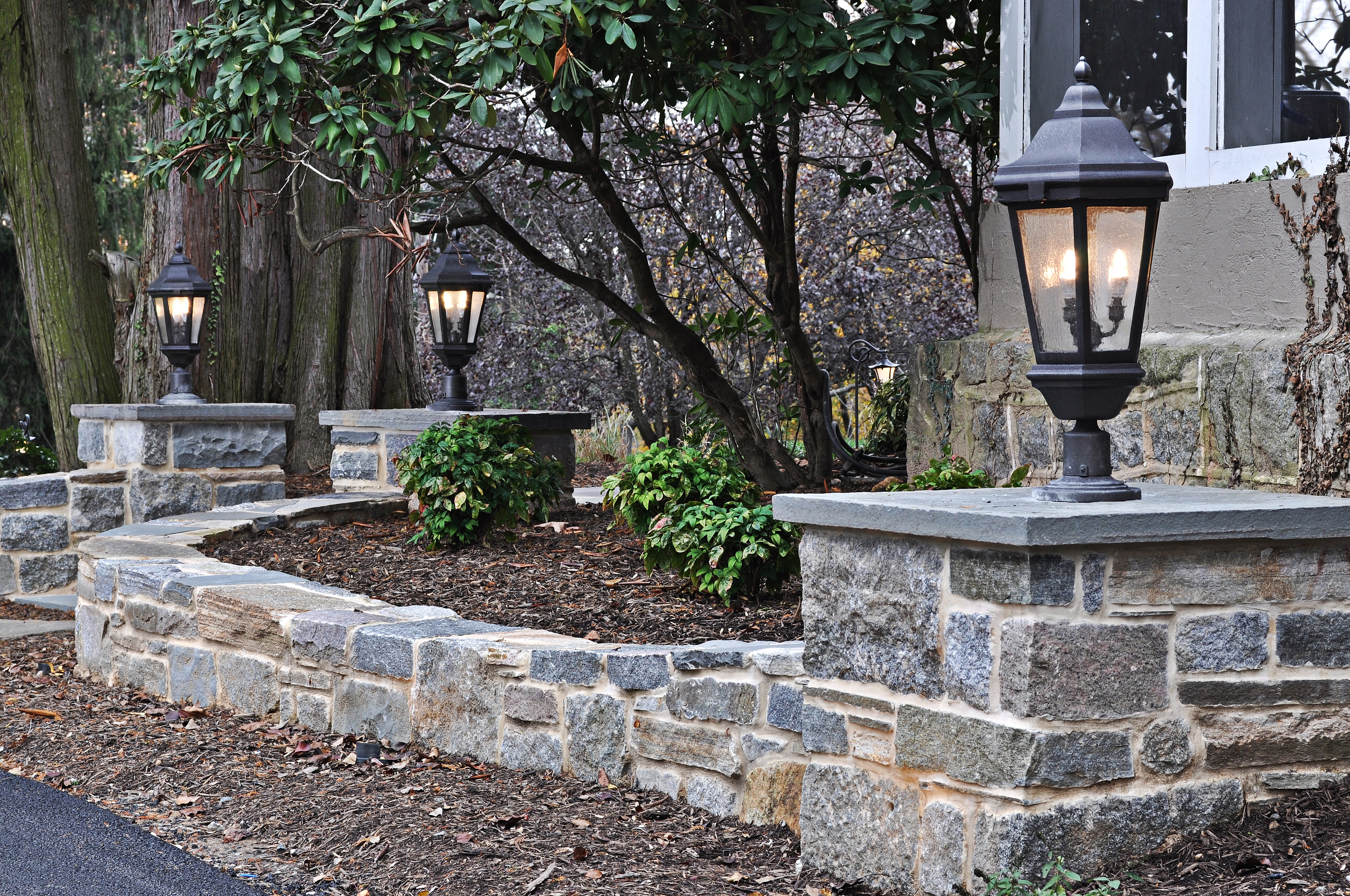 WildWorks stone terrace and garden construction