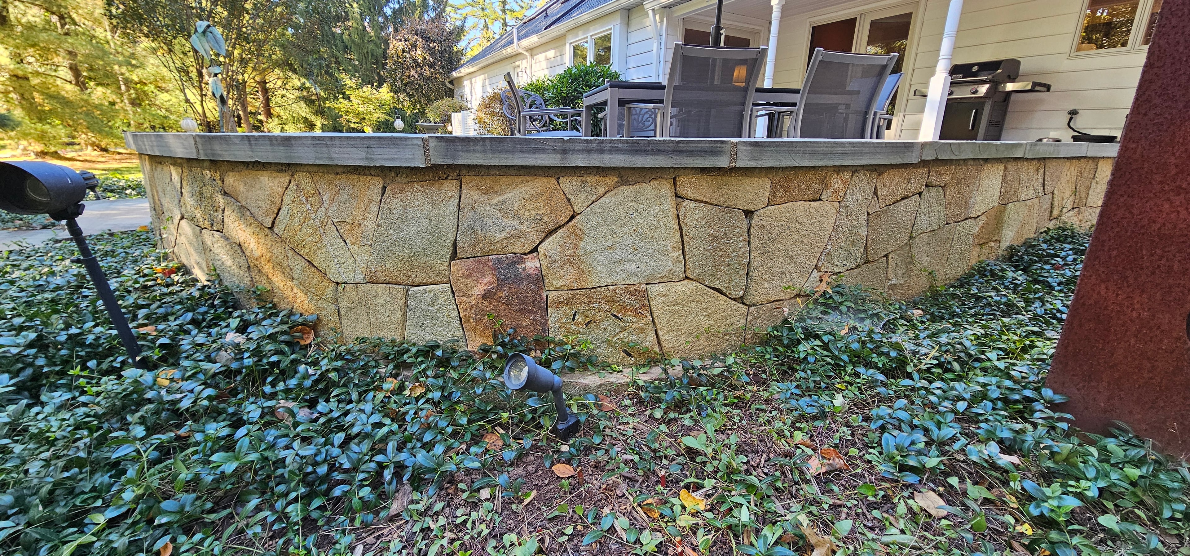 WildWorks stone retaining wall detail