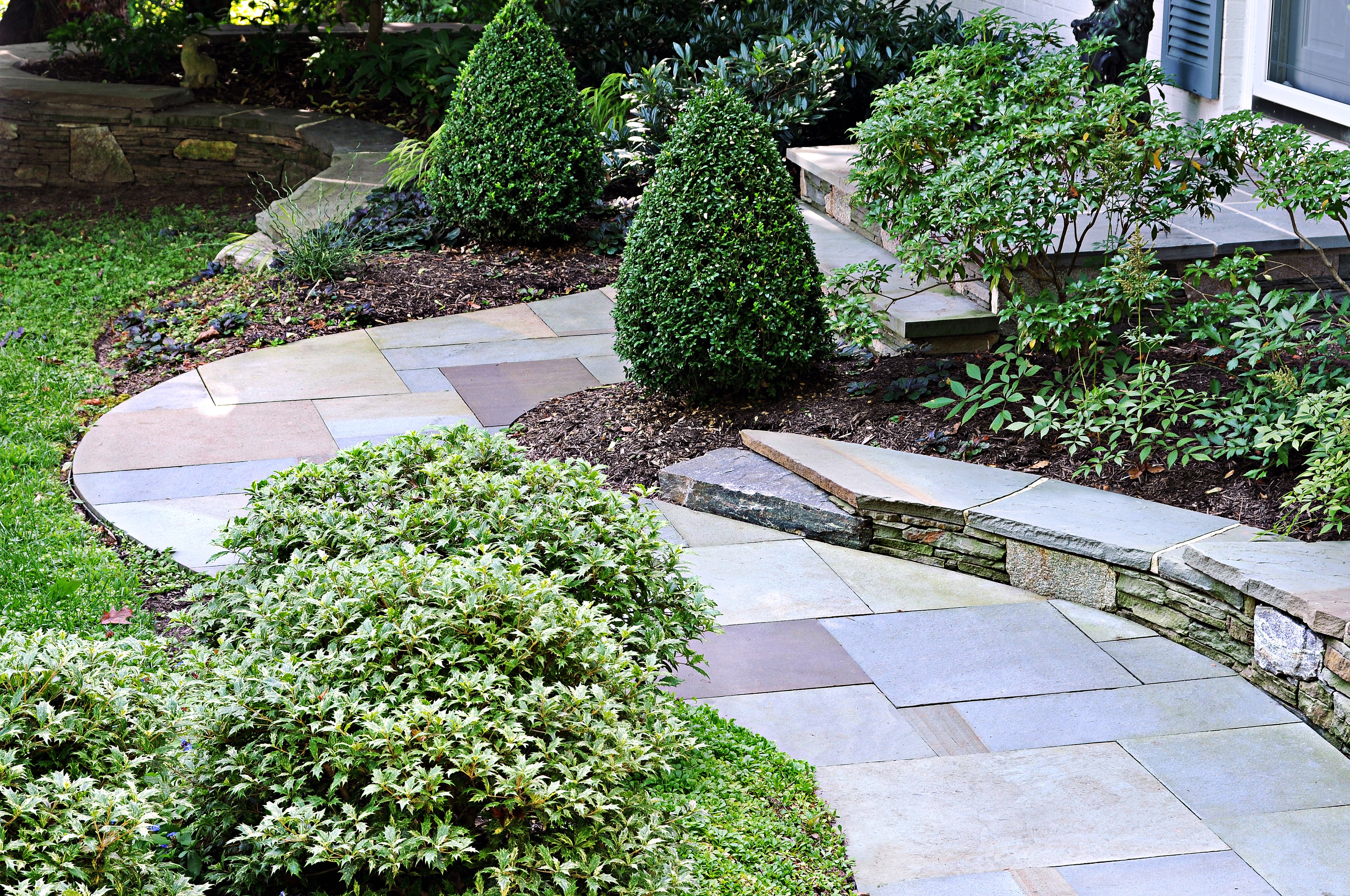 WildWorks rustic stone garden steps